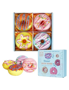 Set de 4 Bombas de Baño KAV Orgánicas en Forma de Donut