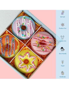 Set de 4 Bombas de Baño KAV Orgánicas en Forma de Donut 2