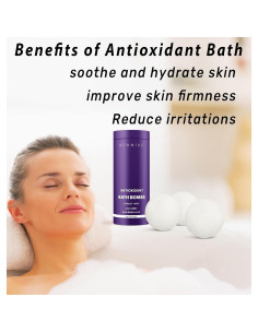 Bombas de Baño Naturales New Miuz - Antioxidantes de Acai y Arándano 2