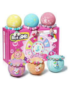 Bolas de Baño Unicornio Sanyi - 6 Unidades con Pulsera