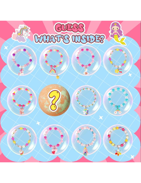 Bolas de Baño Unicornio Sanyi - 6 Unidades con Pulsera