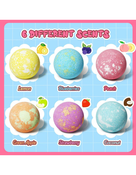 Bolas de Baño Unicornio Sanyi - 6 Unidades con Pulsera