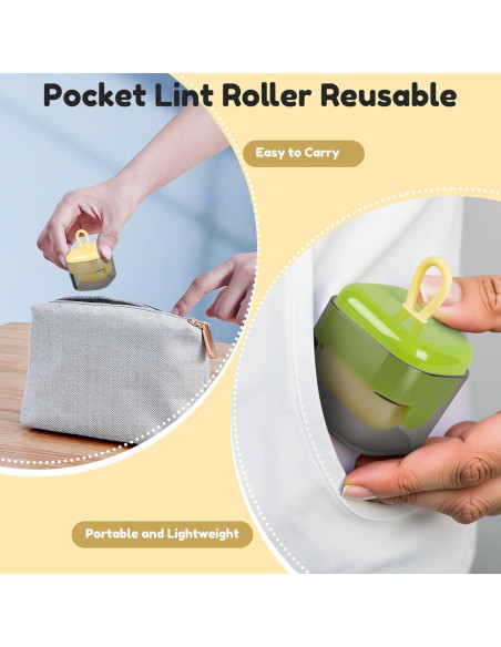 3 Piezas Rodillo Quitapelusas Reutilizable Lifeqian Beige