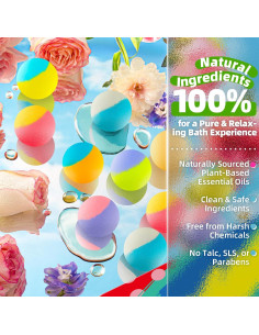 Paquete de 64 Bombas de Baño Naturales SudsyRoar - 8 Aromas 2