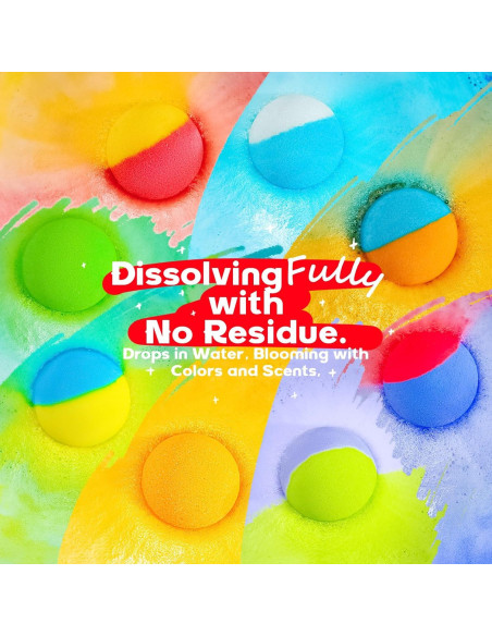 Paquete de 64 Bombas de Baño Naturales SudsyRoar - 8 Aromas