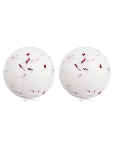 Juego de Bombas de Baño Fumgranth con Aceite Esencial Leche de Rosa 2 Pack