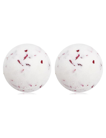 Juego de Bombas de Baño Fumgranth con Aceite Esencial Leche de Rosa 2 Pack