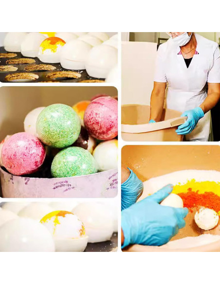 Juego de Bombas de Baño Fumgranth con Aceite Esencial Leche de Rosa 2 Pack