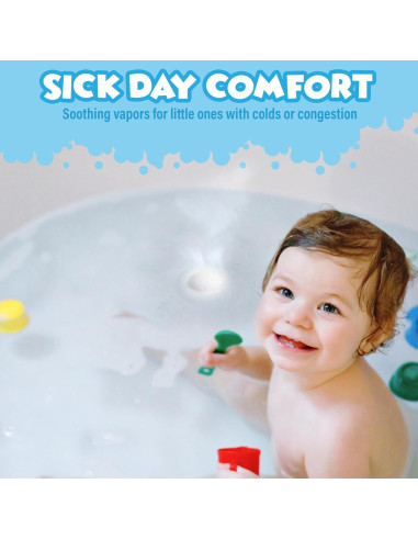 Bolas de Baño de Vapor Tub Works para Niños - 12 Unidades Eucalipto