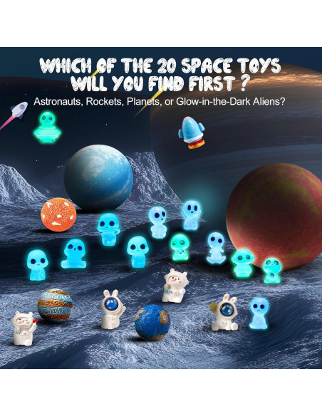 Paquete de 20 Bombas de Baño SudsyRoar con Juguetes Espaciales