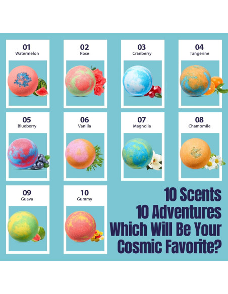 Paquete de 20 Bombas de Baño SudsyRoar con Juguetes Espaciales