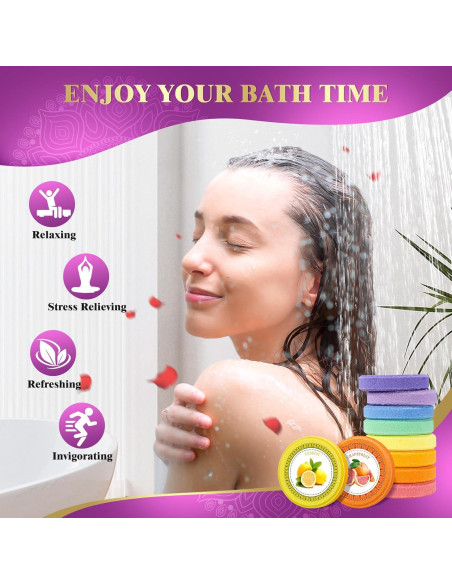 Bombas de Vapor para Ducha Qivatex - Aromaterapia Relax 30g