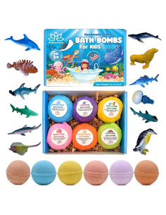 Set de 6 Bombas de Baño con Juguetes Marinos Relaxcation