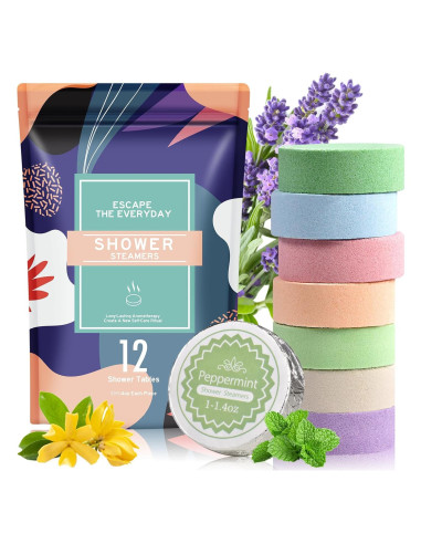 Set de Bombas de Ducha Aromaterapia OYEKEEP - 12 Piezas