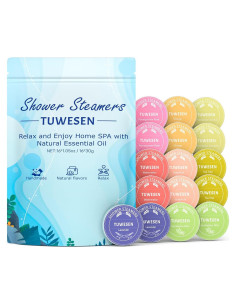Bombas de Ducha Aromaterapia TUWESEN - Paquete de 16 Aromas