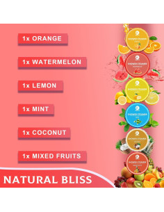 Bombas de Ducha Aromaterapia MR MIRYE - 6 Paquetes de Aceites Esenciales 2