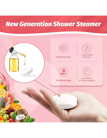 Bombas de Ducha Aromaterapia MR MIRYE - 6 Paquetes de Aceites Esenciales