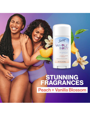 Desodorante Corporal Secreto para Mujeres Stick + Spray 68g + 99g