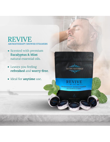 Bombas de Vapor Aromaterapia Satavi Naturals 12 Tabletas 40g