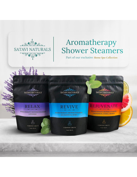Bombas de Vapor Aromaterapia Satavi Naturals 12 Tabletas 40g