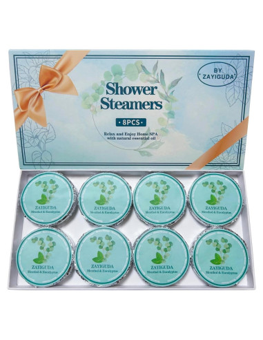 Paquete de 8 Bombas de Ducha Aromaterapia ZAYISHOWER Eucalipto