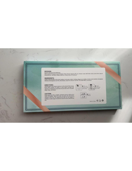 Paquete de 8 Bombas de Ducha Aromaterapia ZAYISHOWER Eucalipto