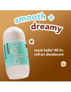 Desodorante Roll On Coco Dulce Hello 48g - Paquete de 2 2