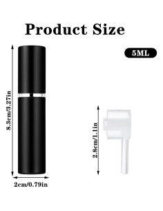 35 Botellas de Perfume Recargables 5ml WLLHYF Multicolor 2