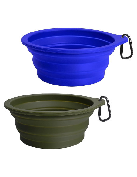 Cuencos de Silicona Colapsables PetBonus 2-Pack 591 ml