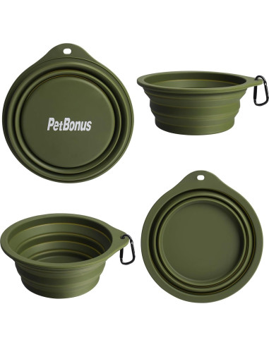 Cuencos de Silicona Colapsables PetBonus 2-Pack 591 ml