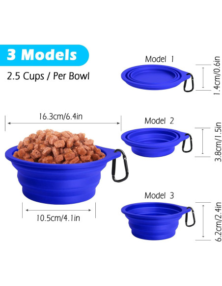 Cuencos de Silicona Colapsables PetBonus 2-Pack 591 ml