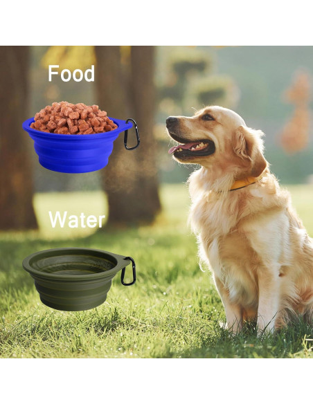 Cuencos de Silicona Colapsables PetBonus 2-Pack 591 ml