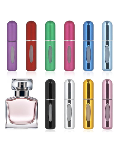 10 Botellas Atomizadoras Rellenables LIOUCBD 5ml Viaje