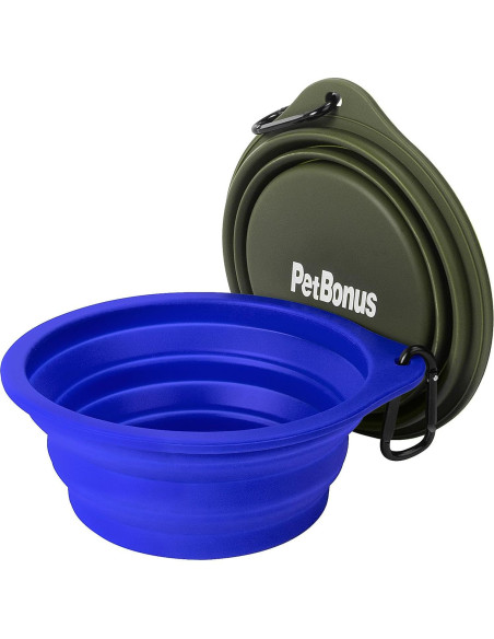 Cuencos de Silicona Colapsables PetBonus 2-Pack 591 ml