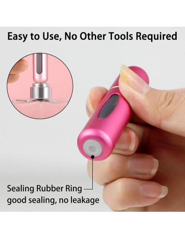 10 Botellas Atomizadoras Rellenables LIOUCBD 5ml Viaje