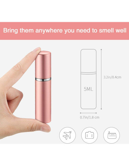 Atomizadores de Perfume Boao 14 Pcs 5 ml Recargables Multicolor