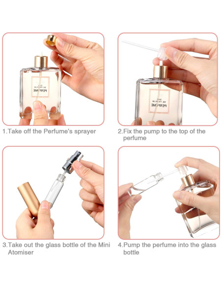 Atomizadores de Perfume Boao 14 Pcs 5 ml Recargables Multicolor