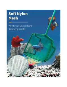 Red de Acuario Pawfly 10 cm Cuadrada con Mango de Metal 2