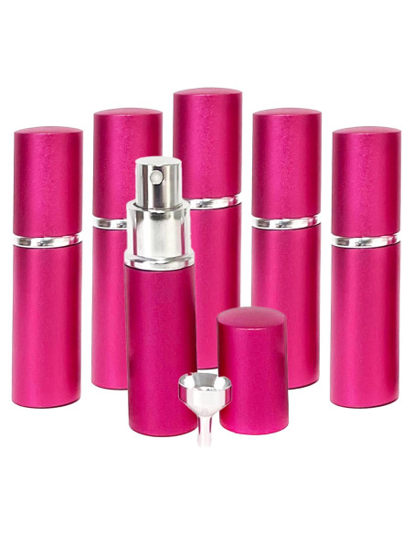 Atomizadores de Perfume YOUZEY 6 Piezas Recargables Rosa Fucsia