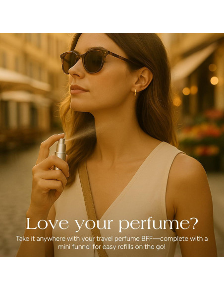 Atomizadores de Perfume YOUZEY 6 Piezas Recargables Rosa Fucsia