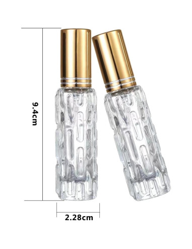 8 Botellas de Spray de Perfume AGENIZ 15ml Vidrio Recargables