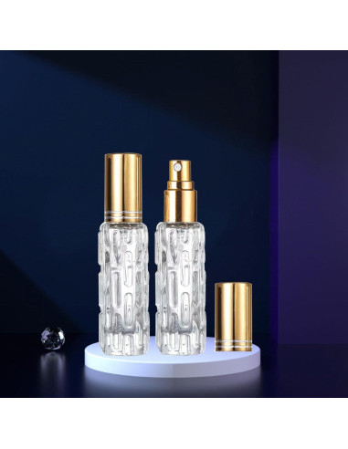 8 Botellas de Spray de Perfume AGENIZ 15ml Vidrio Recargables
