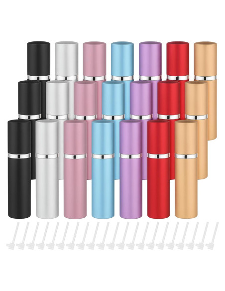 21 Piezas Botellas Mini Spray Recargables 10ml Simmaro