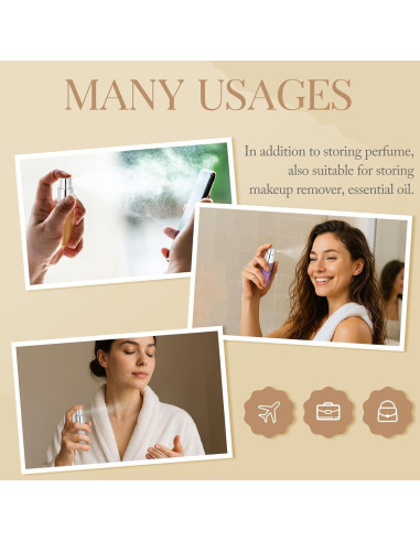 21 Piezas Botellas Mini Spray Recargables 10ml Simmaro