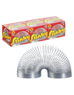 Slinky Original de Metal - Paquete de 3 Juguetes Antiestrés