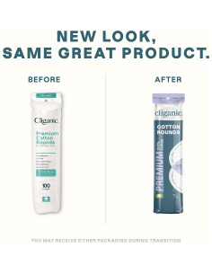 Rondas de Algodón Cliganic 300 Unidades Hipoalergénicas 2
