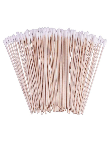 Bastoncillos de Algodón BTYMS 400 Unidades 15.24 cm Madera