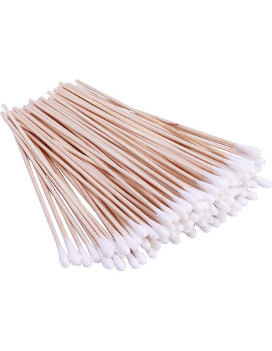 Bastoncillos de Algodón BTYMS 400 Unidades 15.24 cm Madera