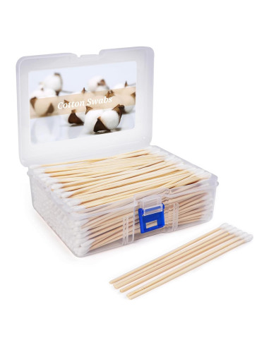 Bastones de Algodón Largos MoHern 400 Pcs 15.24 cm para Limpieza