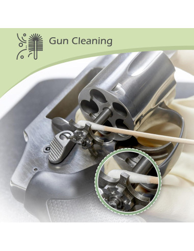 Bastones de Algodón Largos MoHern 400 Pcs 15.24 cm para Limpieza